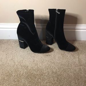 Ankle high heeled boots